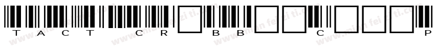 TACTOCR BBarCodePro Regular字体转换